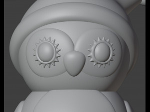 Christmas Owl Figurine 3D Принт Модель