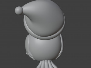 Christmas Owl Figurine 3D Принт Модель