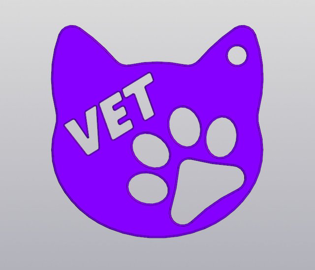 Vet Keychain Gift for veterinarian Modelo de Impressão 3D .c4d .max .obj .3ds .fbx .stl .blend 