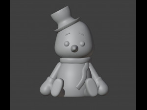 Snowman Figurine v2 3D 打印模型