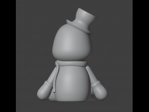 Snowman Figurine v2 3D 打印模型