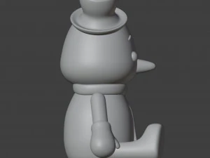 Snowman Figurine v2 3D Print Model