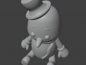 Snowman Figurine v2 3D 打印模型