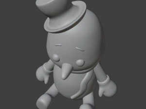 Snowman Figurine v2 3D Print Model