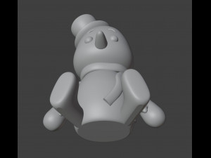 Snowman Figurine v2 3D 打印模型