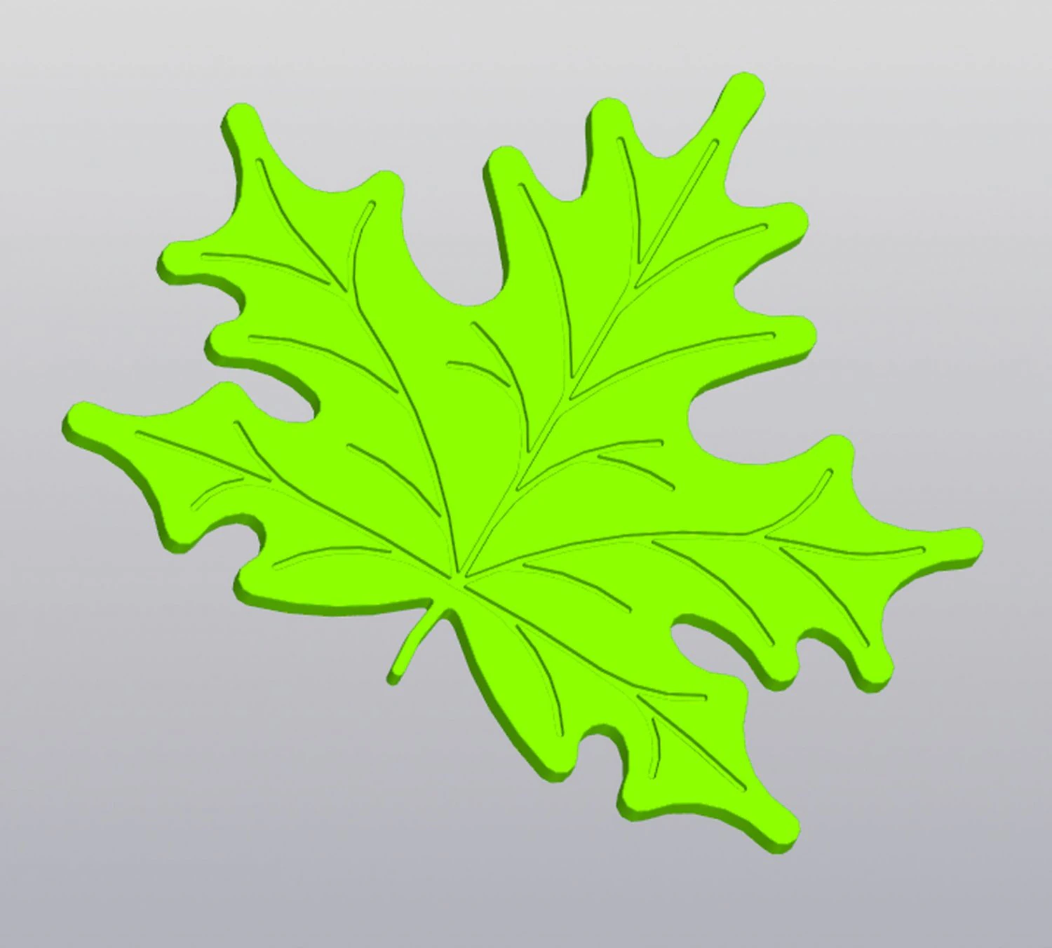 Tatakan Piala Daun Maple v2 Model Cetak 3D .c4d .max .obj .3ds .fbx .stl .blend 