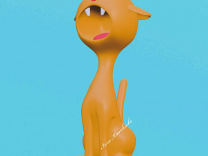 Cat Figurine v3 Modèles 3D en vedette