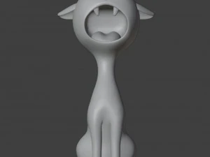 Cat Figurine v3 3D Print Model