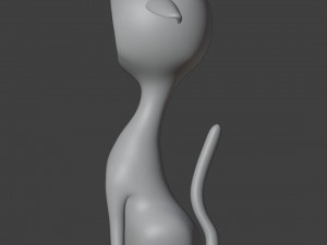 Cat Figurine v3 Modèles 3D en vedette