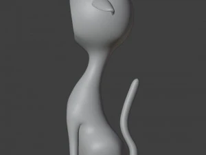 Cat Figurine v3 3D Print Model