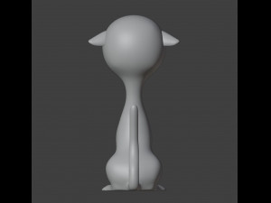 Cat Figurine v3 Modèles 3D en vedette