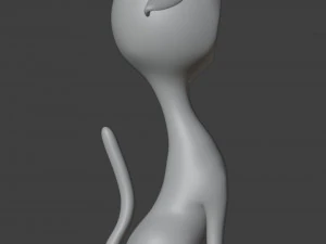 Cat Figurine v3 3D Print Model