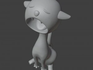 Cat Figurine v3 3D Print Model