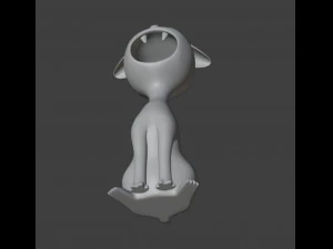 Cat Figurine v3 3D Print Model