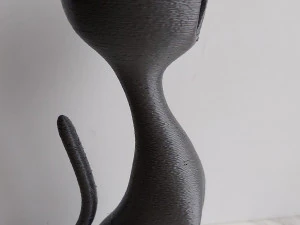 Cat Figurine v3 3D Print Model