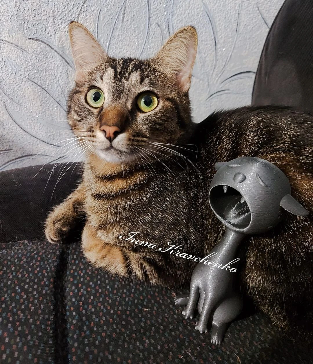 Cat Figurine v3 3D Print Model .c4d .max .obj .3ds .fbx .stl .blend 