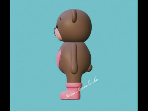 Bear Figurine v2 Modèles 3D en vedette
