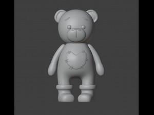 Bear Figurine v2 Modèles 3D en vedette