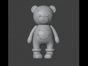 Bear Figurine v2 3D Print Model