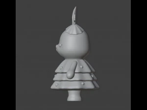 Bunny in a Christmas tree costume 3D Print Model