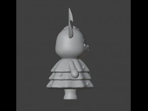 Bunny in a Christmas tree costume 3D Print Model