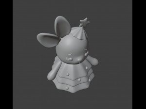 Bunny in a Christmas tree costume 3D-printmodel