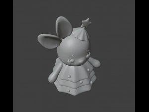 Bunny in a Christmas tree costume 3D Print Model