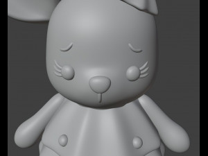 Bunny in a Christmas tree costume 3D-printmodel