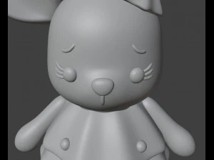 Bunny in a Christmas tree costume 3D Print Model