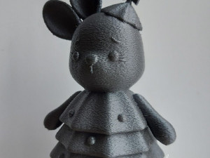 Bunny in a Christmas tree costume 3D-printmodel