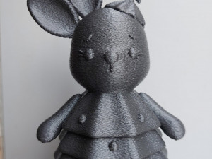 Bunny in a Christmas tree costume 3D-printmodel