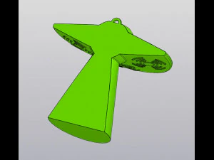 Set 2 model Vas Gantung UFO v2 dengan balok untuk bunga kering dan buatan Model Cetak 3D