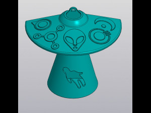 Set 2 models UFO Hanging Vase v2 with beam for dried and artificial flowers Model Cetak 3D