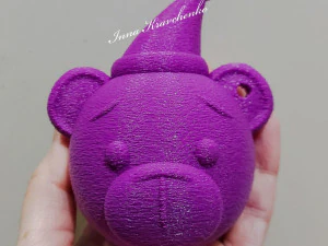 Beer hoofd kerstboomversiering 3D printmodel