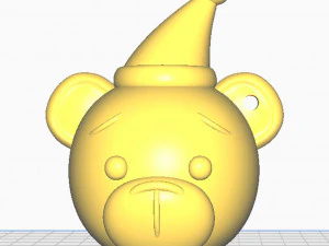 Bear Head Christmas tree decoration 3D Print Model