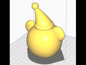 Bear Head Christmas tree decoration 3D Print Model
