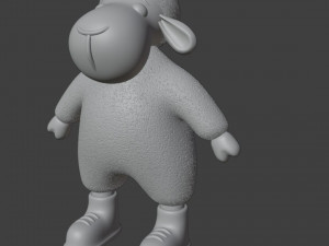 Sheep Figurine v2 3D Print Model