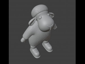 Sheep Figurine v2 Modelo de Impressão 3D