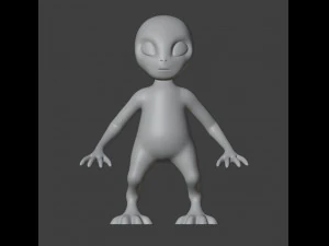 Figurina aliena Modello di stampa 3D