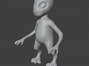 Alien Figurine 3D प्रिंट मॉडल