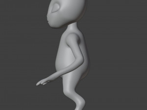 Alien Figurine 3D प्रिंट मॉडल