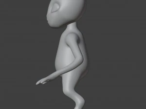 Figurina aliena Modello di stampa 3D