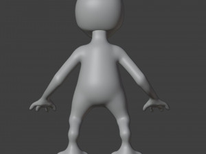 Alien Figurine 3D प्रिंट मॉडल