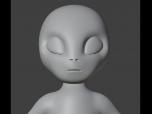 Alien Figurine 3D प्रिंट मॉडल