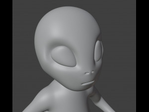Alien Figurine 3D प्रिंट मॉडल