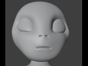 Alien Figurine 3D प्रिंट मॉडल