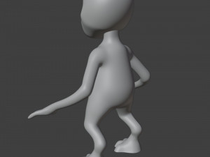 Alien Figurine 3D प्रिंट मॉडल