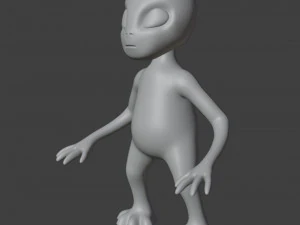 Alien Figurine v2 3D Print Model