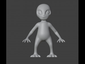 Alien Figurine v2 3D प्रिंट मॉडल