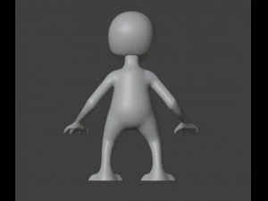 Alien Figurine v2 3D Print Model